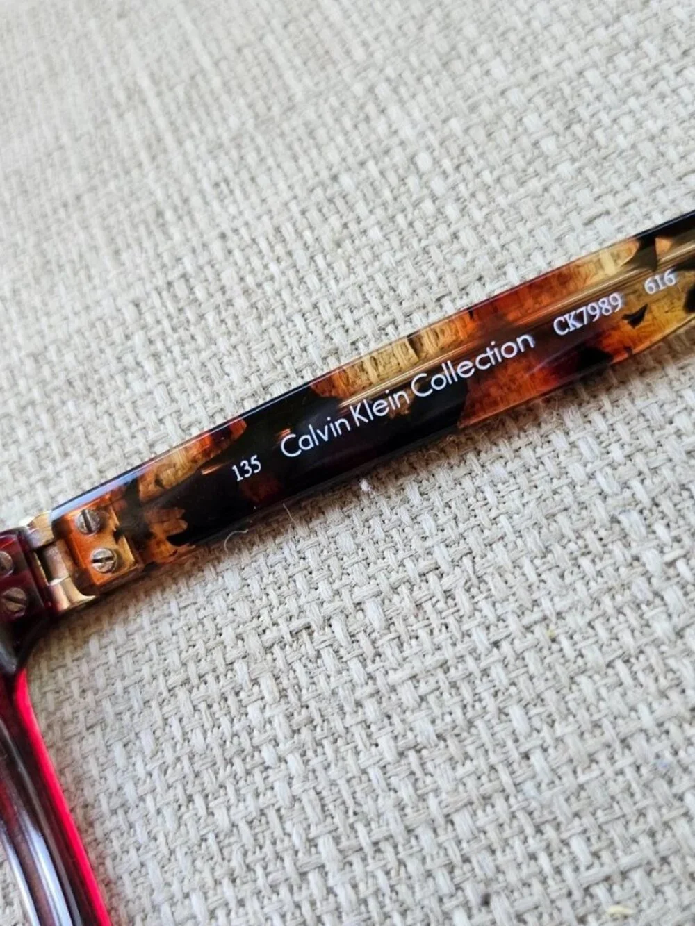 Calvin Klein Collection Eyeglasses Frame Burgundy Eyewear CK7989 Unisex Glasses